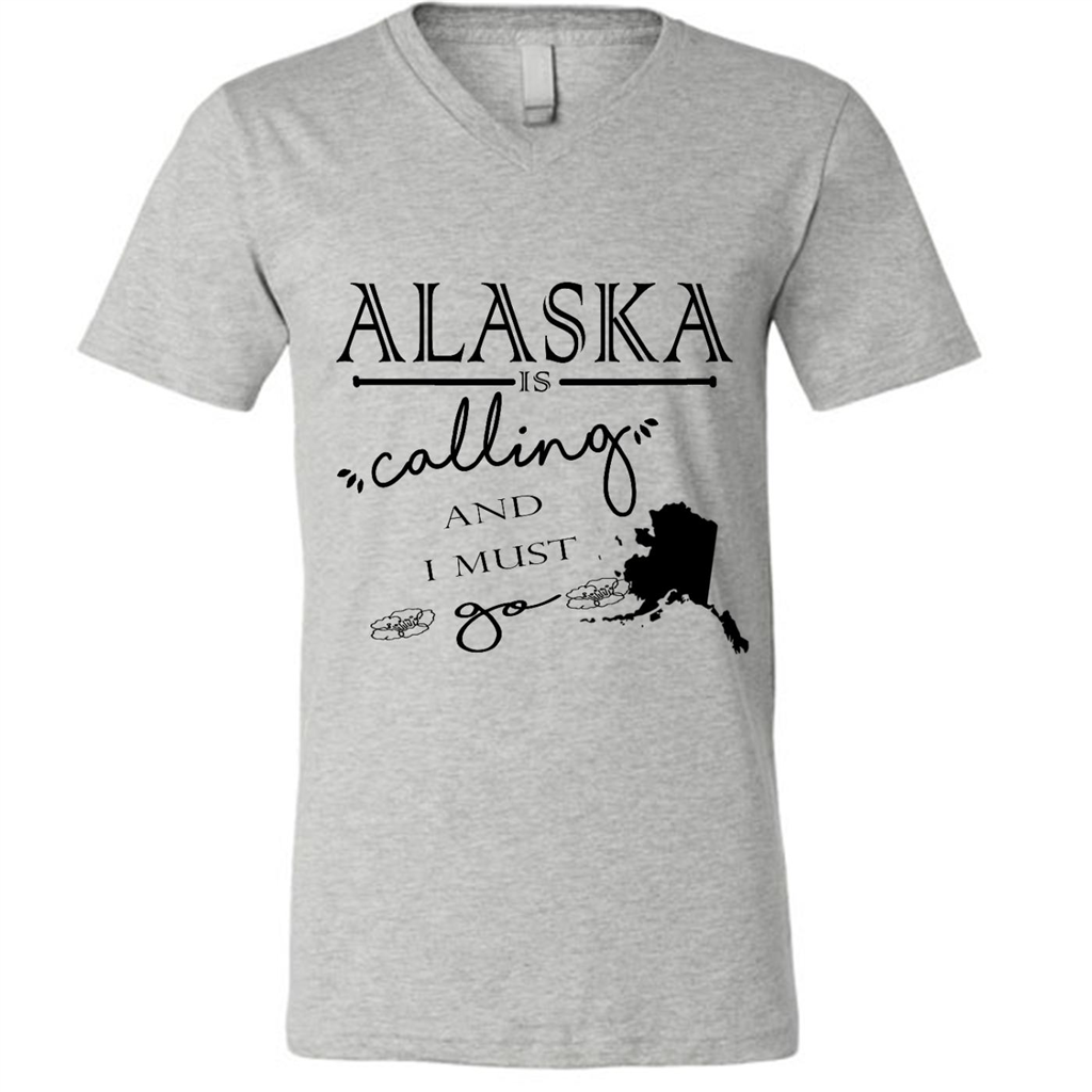 Alaska Is Calling And I Must Go - Canvas Unisex Shirt