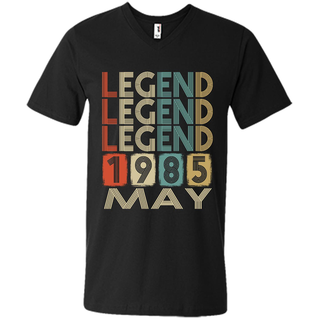 Birthday Gift, Legend Born May 1985 - Canvas Unisex Shirt