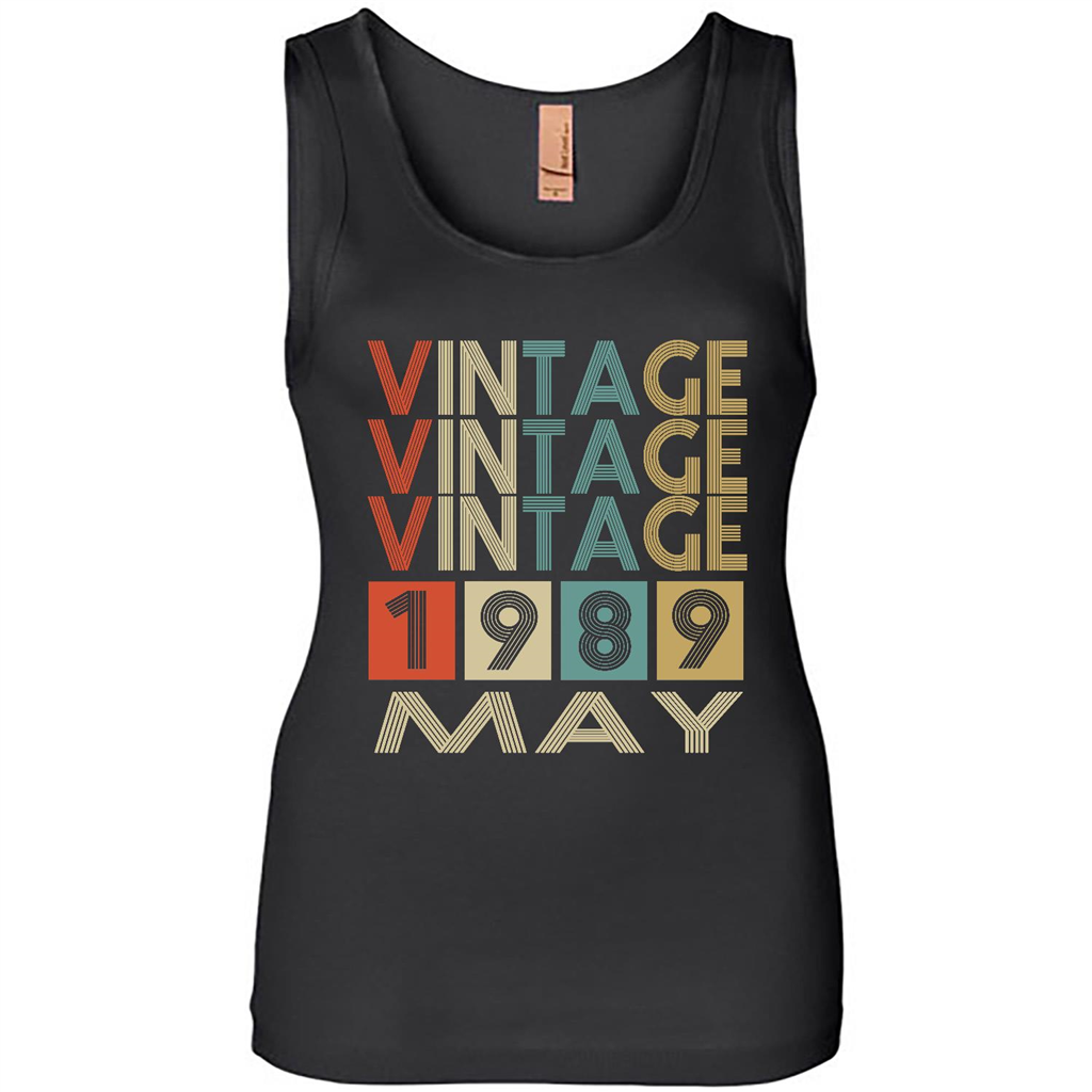 Birthday Vintage May 1989 - Tank Shirts