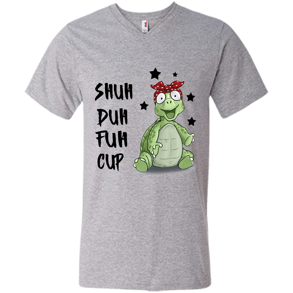 Turtle Shuh Duh Fuh Cup Turtle Lover - Canvas Unisex Shirt