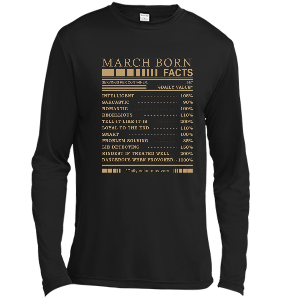 March Born Facts - Canvas Shirt