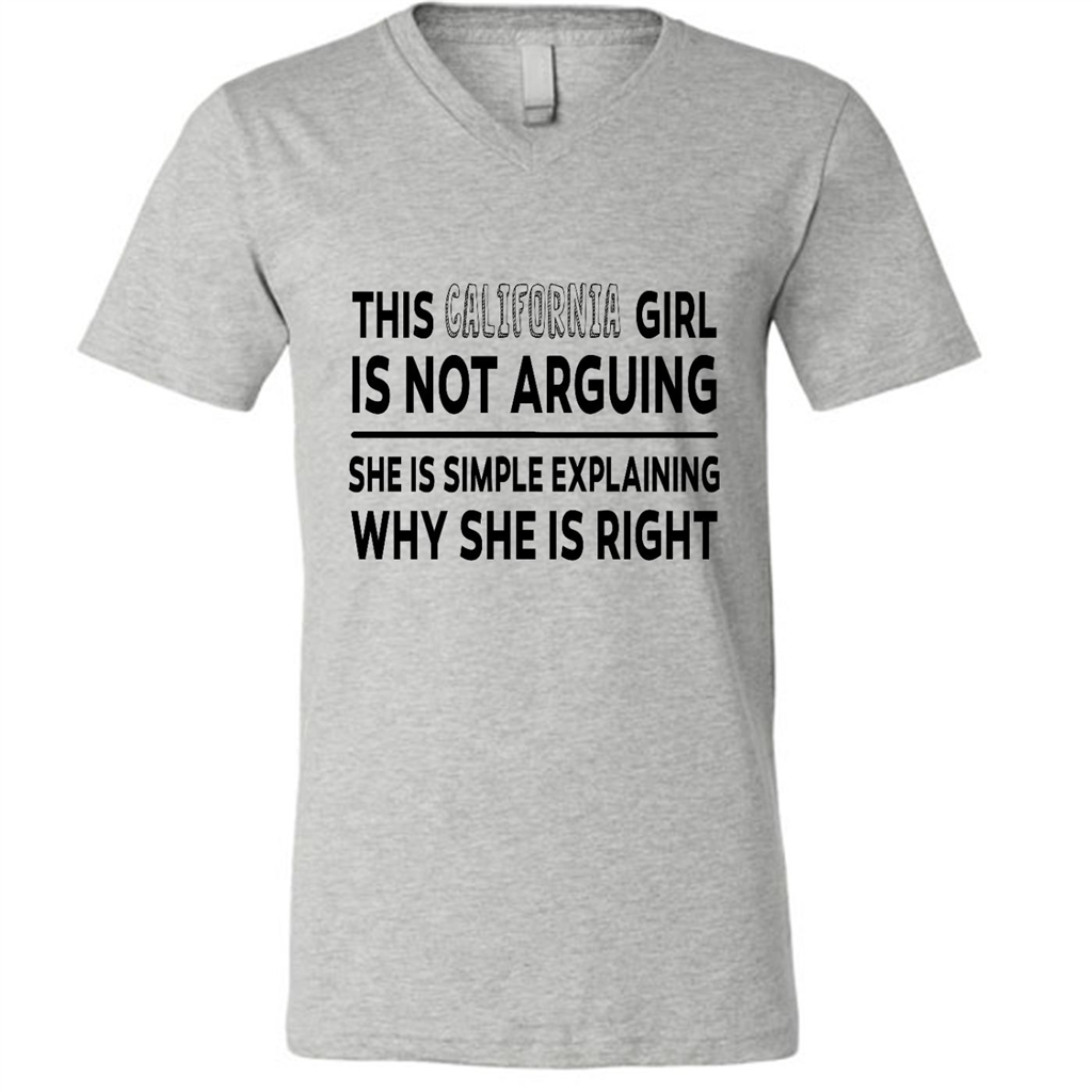 This California Girl Is Not Arguing She Is Simple Explaining Why - Canvas Unisex Shirt