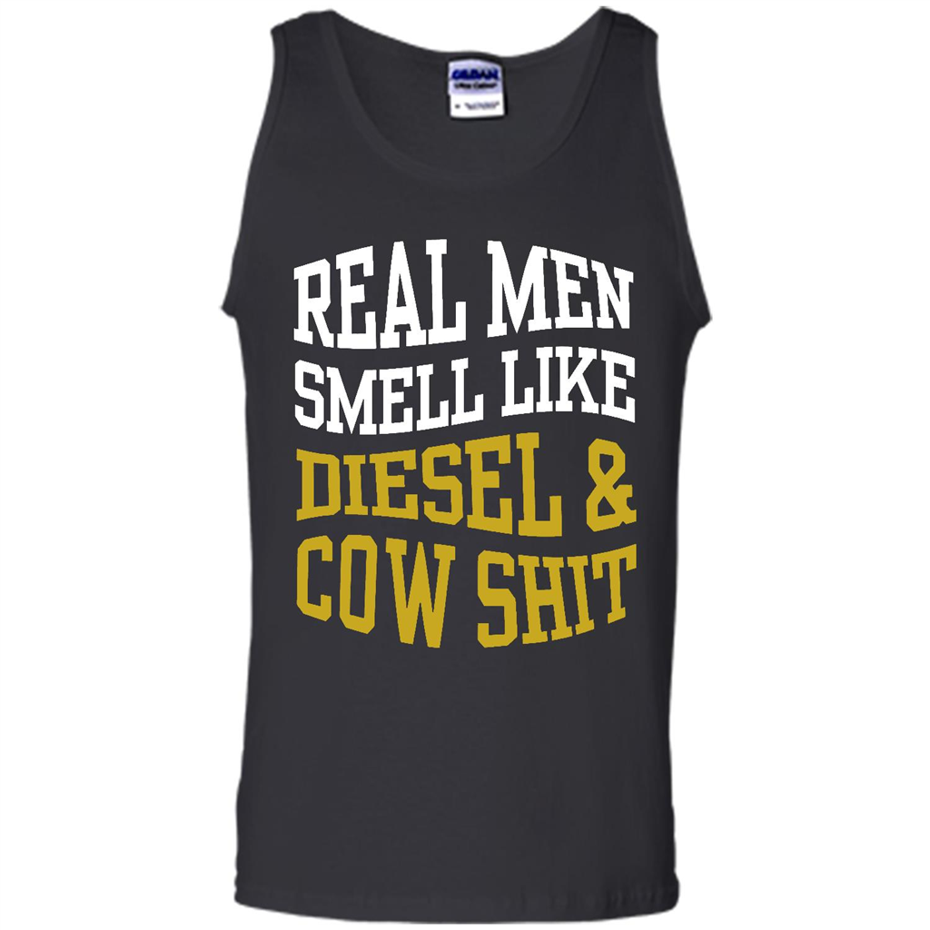 Real Like Diesel & Cow S H I T - Canvas Unisex Tank Shirts