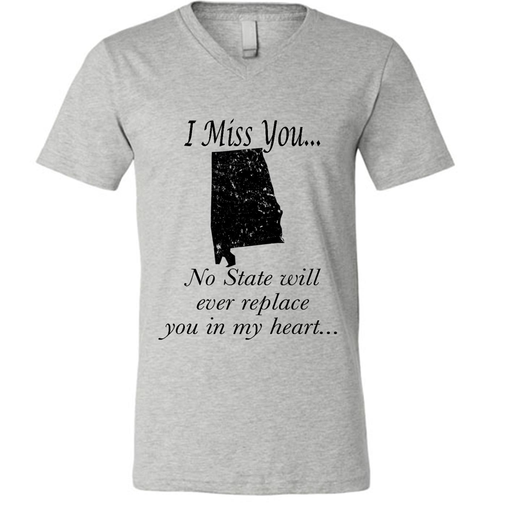 I Miss You Alabama State, No State Will Ever Replace You In My Heart - Canvas Unisex Shirt