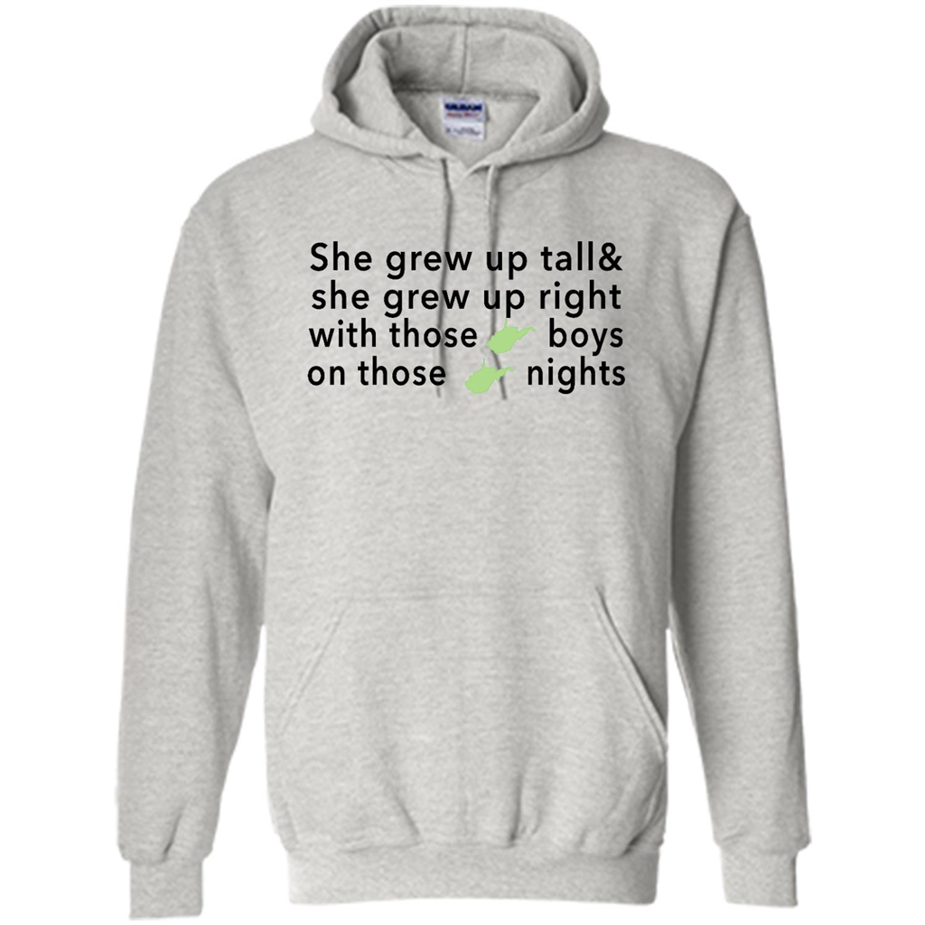 She Grew Up On Those West Virginia Nights - Heavy Blend Shirts