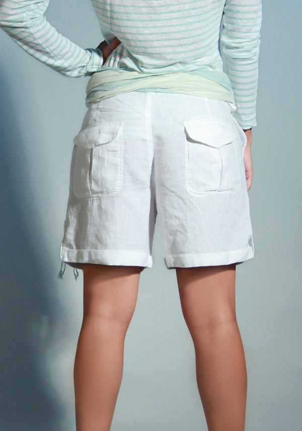 Women's 100% European Linen Shorts
