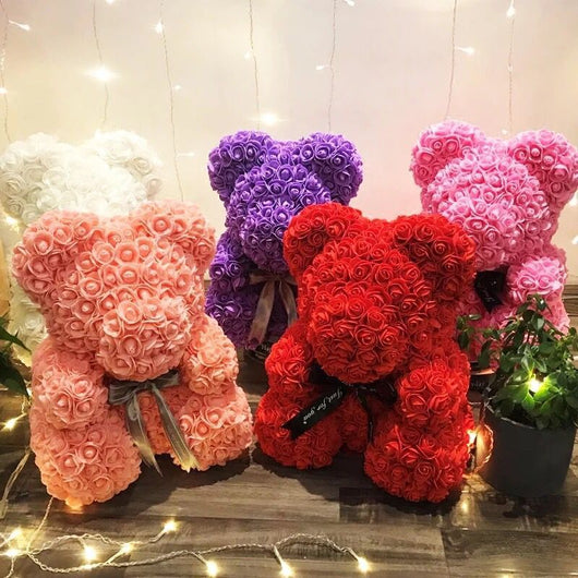 handmade luxury rose teddy bear