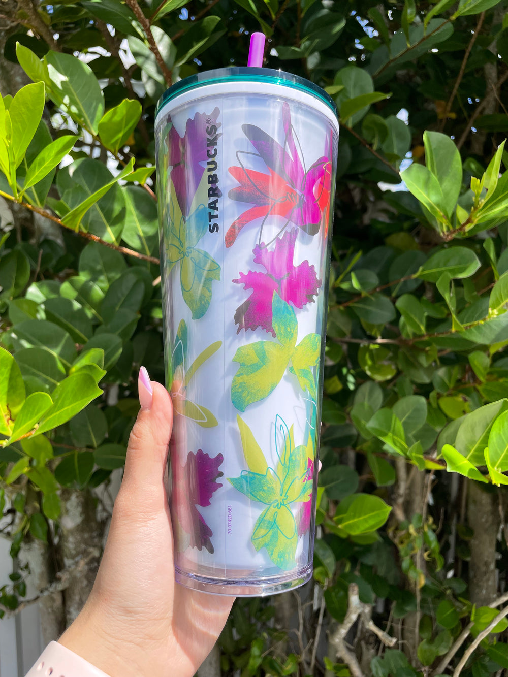 Starbucks Summer 2022 Tropical Orange Floral Cold Cup Summer Collection  Limited Edition New Cup Release Starbucks Venti Tumbler 