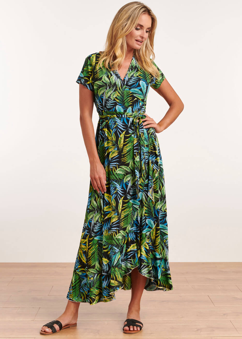 Rondsel De databank Hertellen Smashed Lemon Rainforest Chic 70's Maxi Jurk Zwart – Succubus.nl