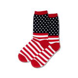 Women's American Flag Crew Socks – HOTSOX