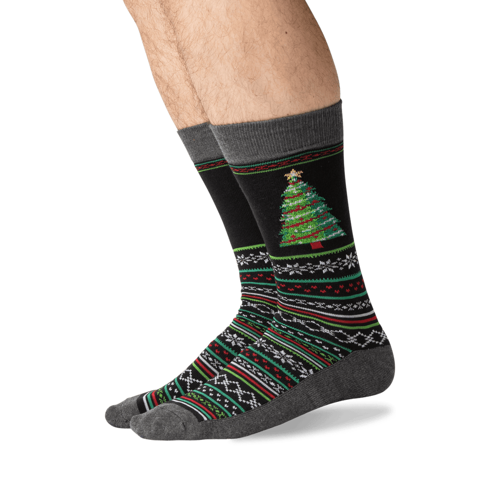 Men's Christmas Tree Crew Socks – HOTSOX