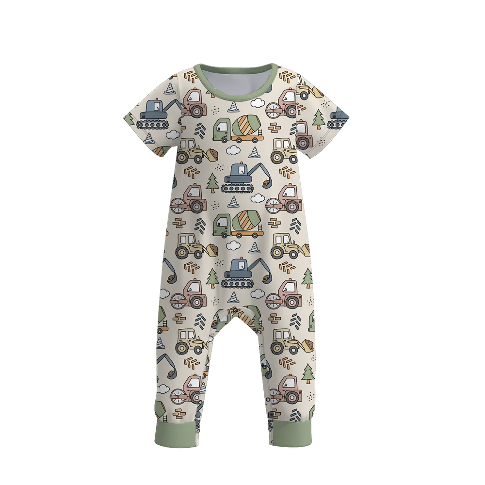 Baby Boy Construction Romper