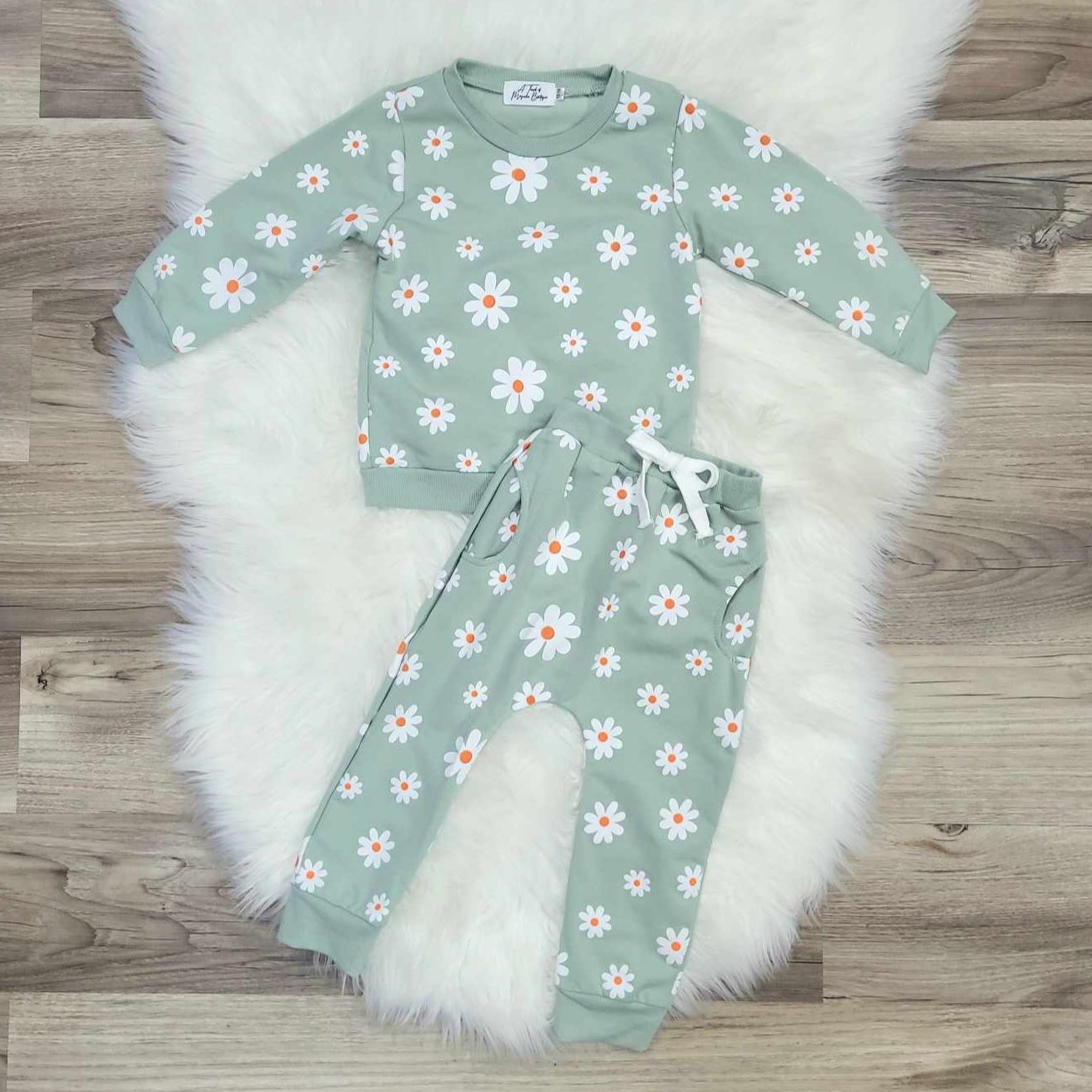 Mint Daisy Jogger Set