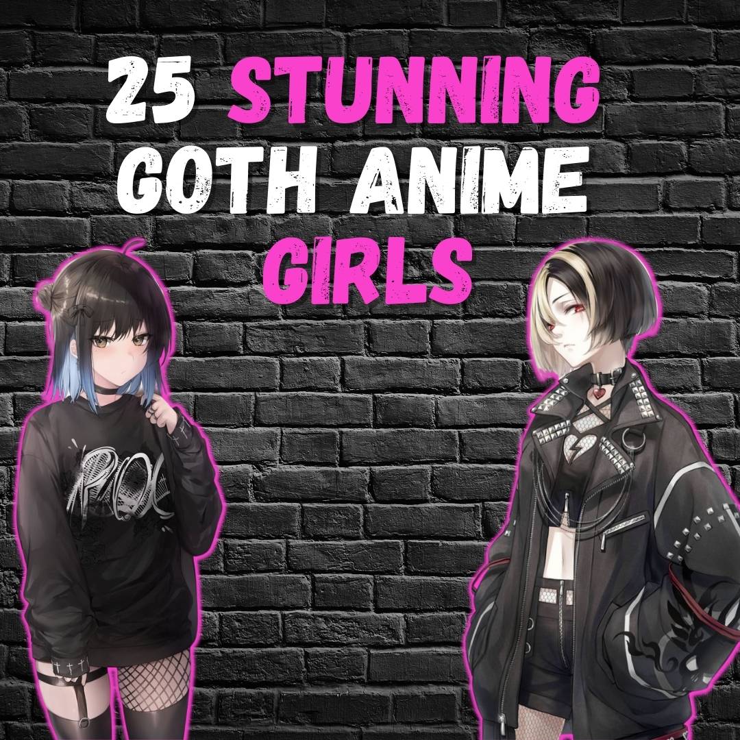 goth anime female characters