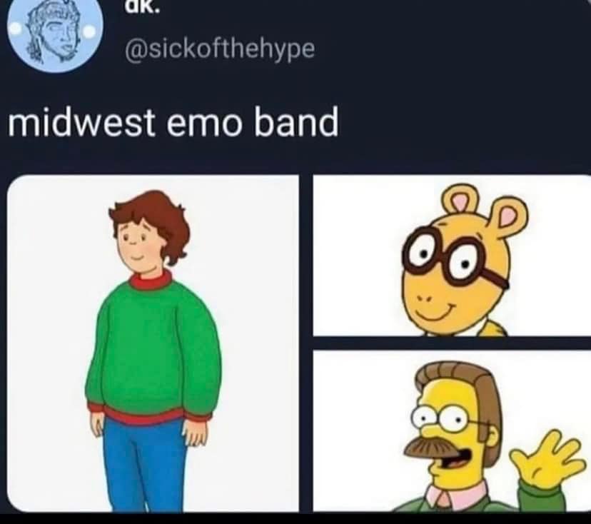 emo meme 2 midwest emo bands arthur