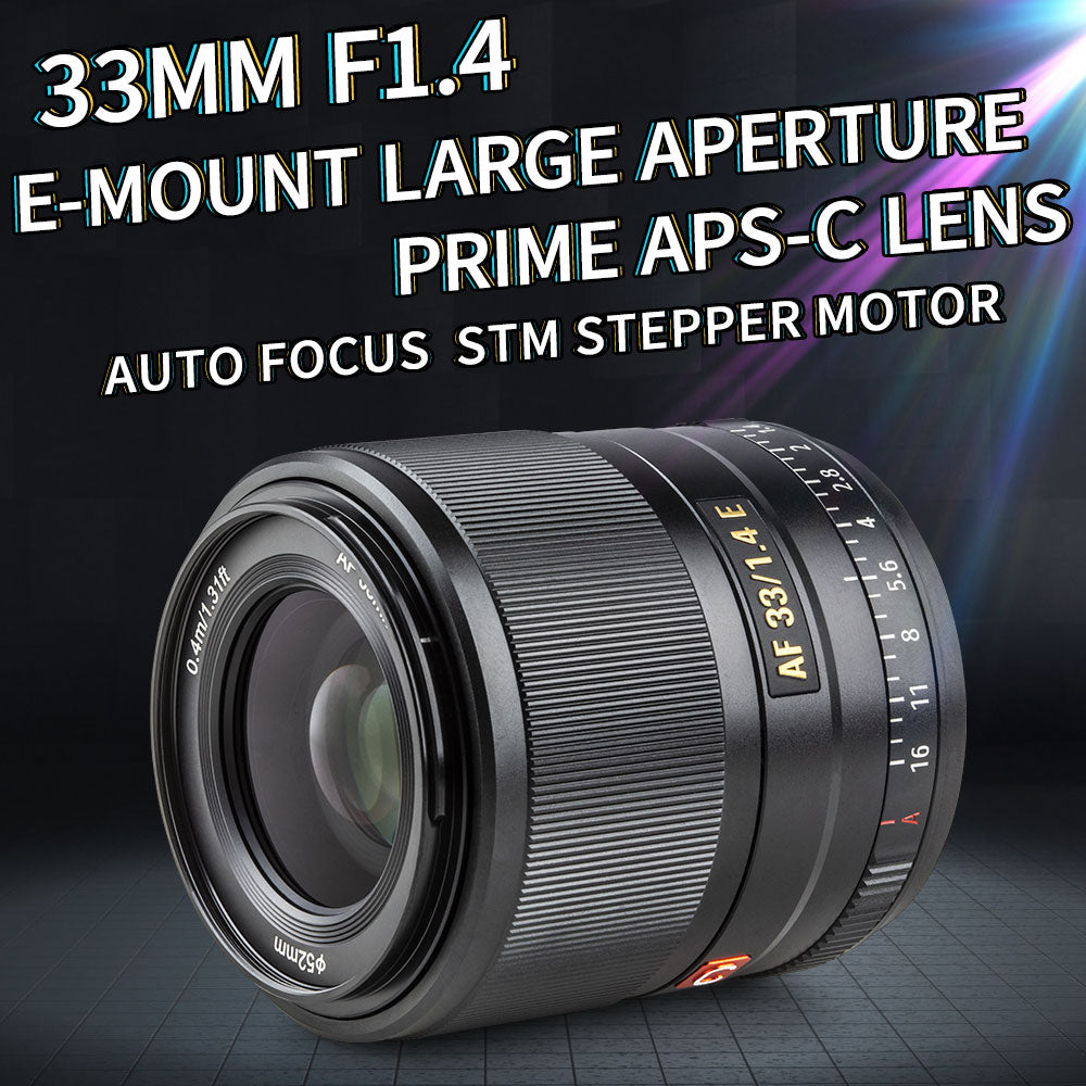 Viltrox 33mm F1.4 E-mount Autofocus Prime Lens for Sony APS-C Mirrorless  Digital Camera