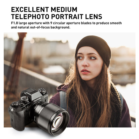 Upgraded Lighter Viltrox 85mm f1.8 XF Mark II Lens of for Fuji X-mount – Viltrox