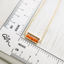 Load image into Gallery viewer, TN Carnelian Petite Bar Necklace (Gold-filled)