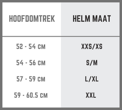 Welke maat helm heb ik nodig? Maattabel helm skateboard