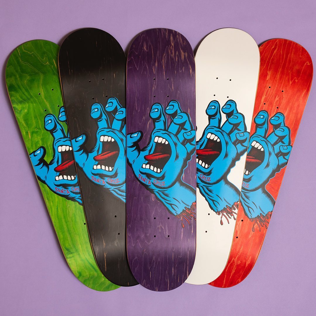 Screaming Hand Purple Skateboard Deck Stoked Boardshop