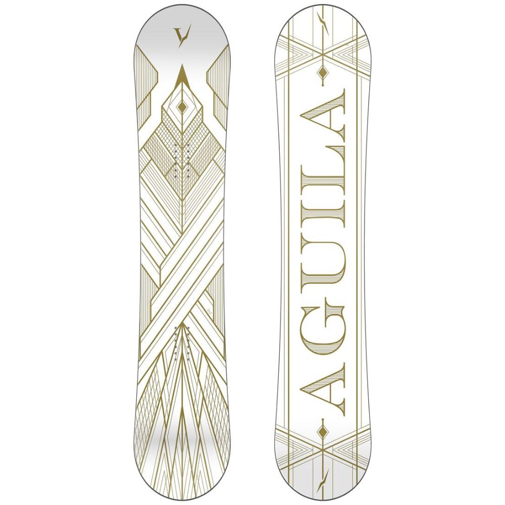 DJ Aguila White Art Deco 155 2023 Snowboard – Stoked Boardshop