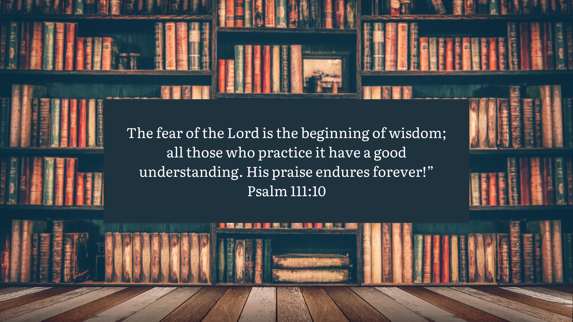 Psalm 111:10