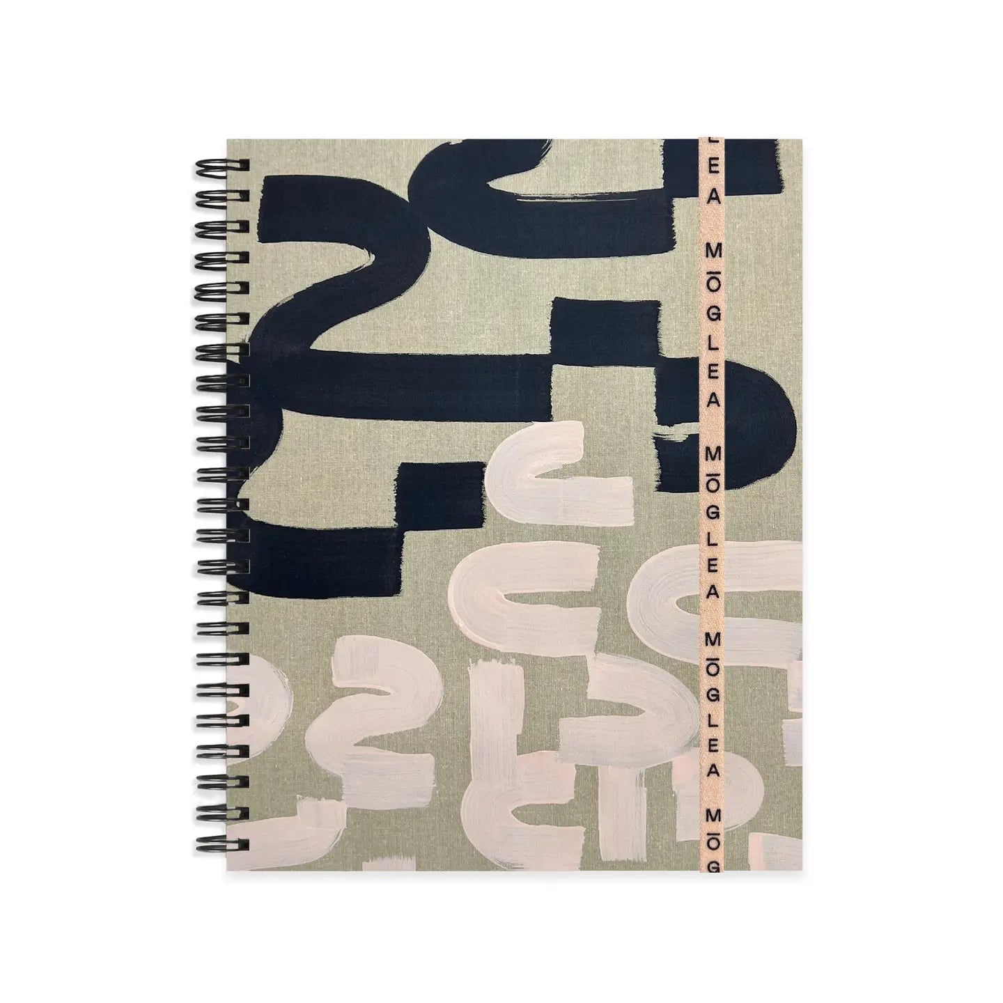 Black & Tan Medium A5 Notebook by Moglea