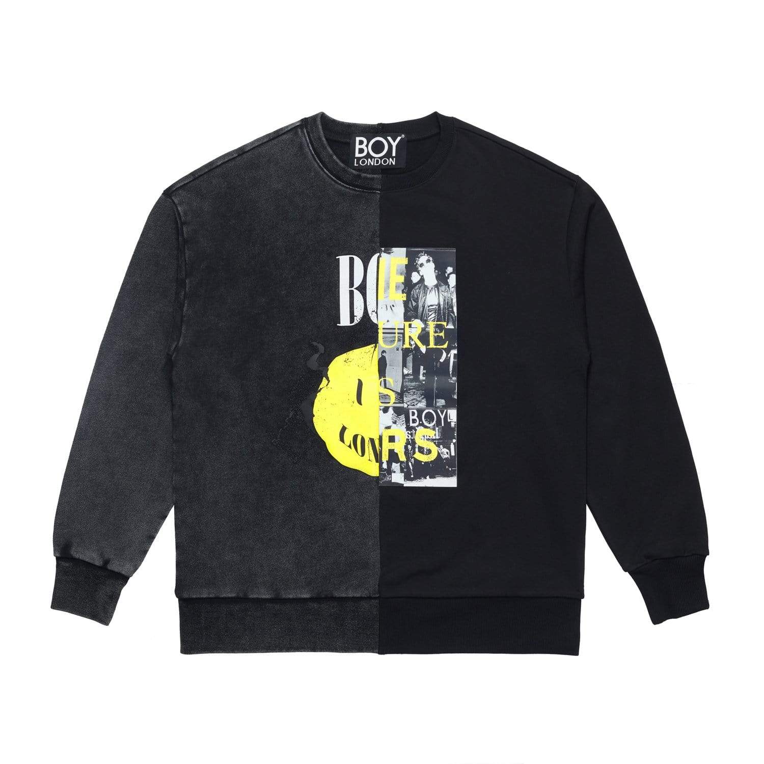 Image of BOY ACID 2 FACE SWEAT - BLACK/GREY