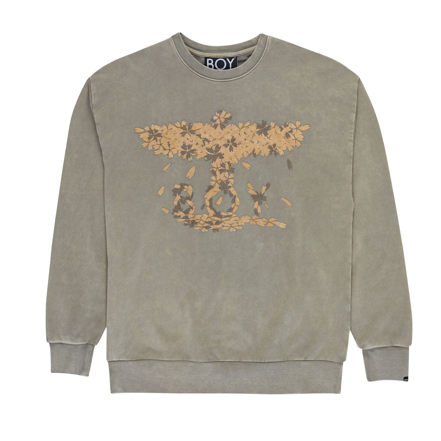 Image of BOY EAGLE BLOSSOM SWEAT - WASHED GREY