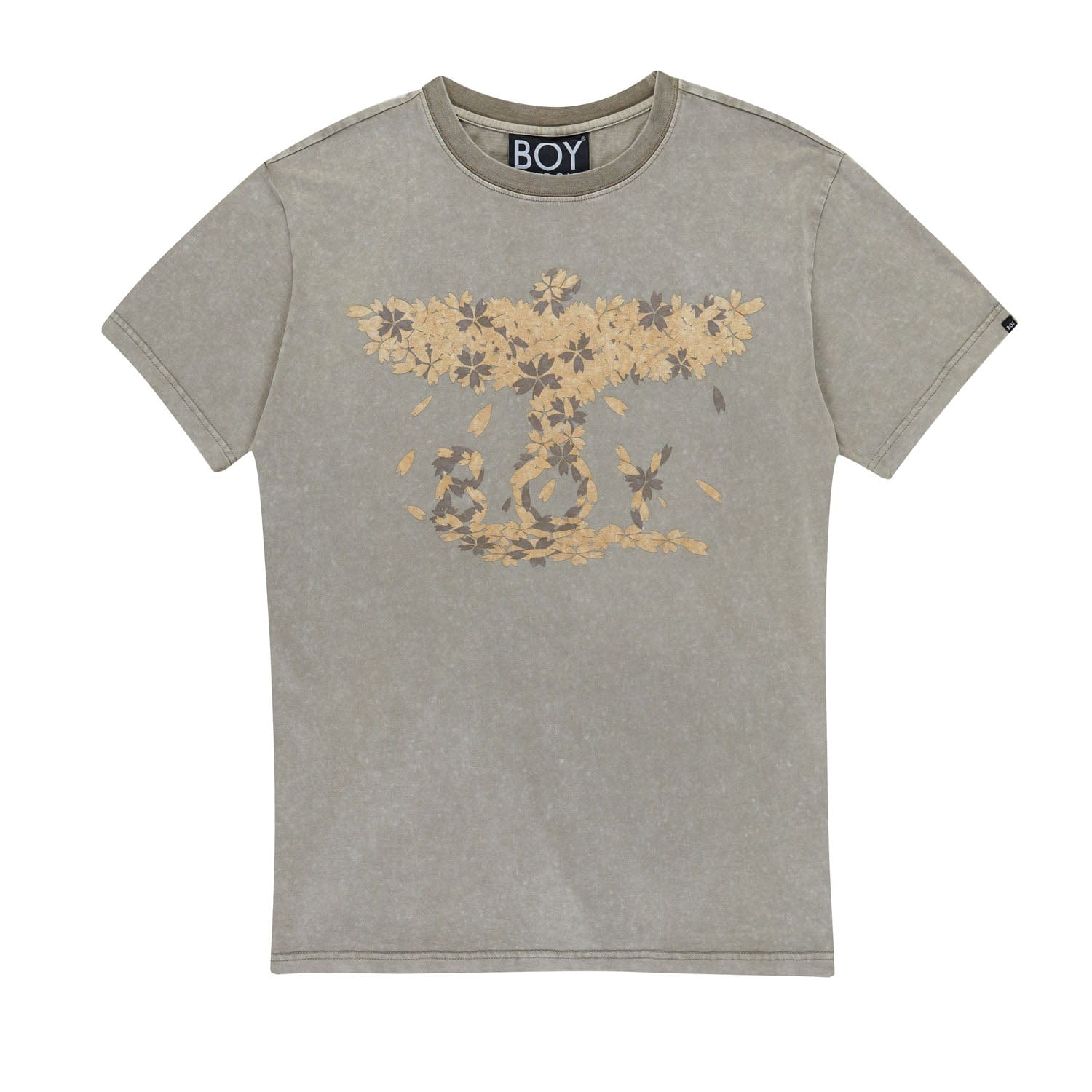 Image of BOY EAGLE BLOSSOM TEE - WASHED GREY