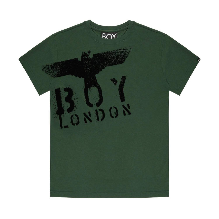  BOY PAINT EAGLE TEE - FOREST GREEN 