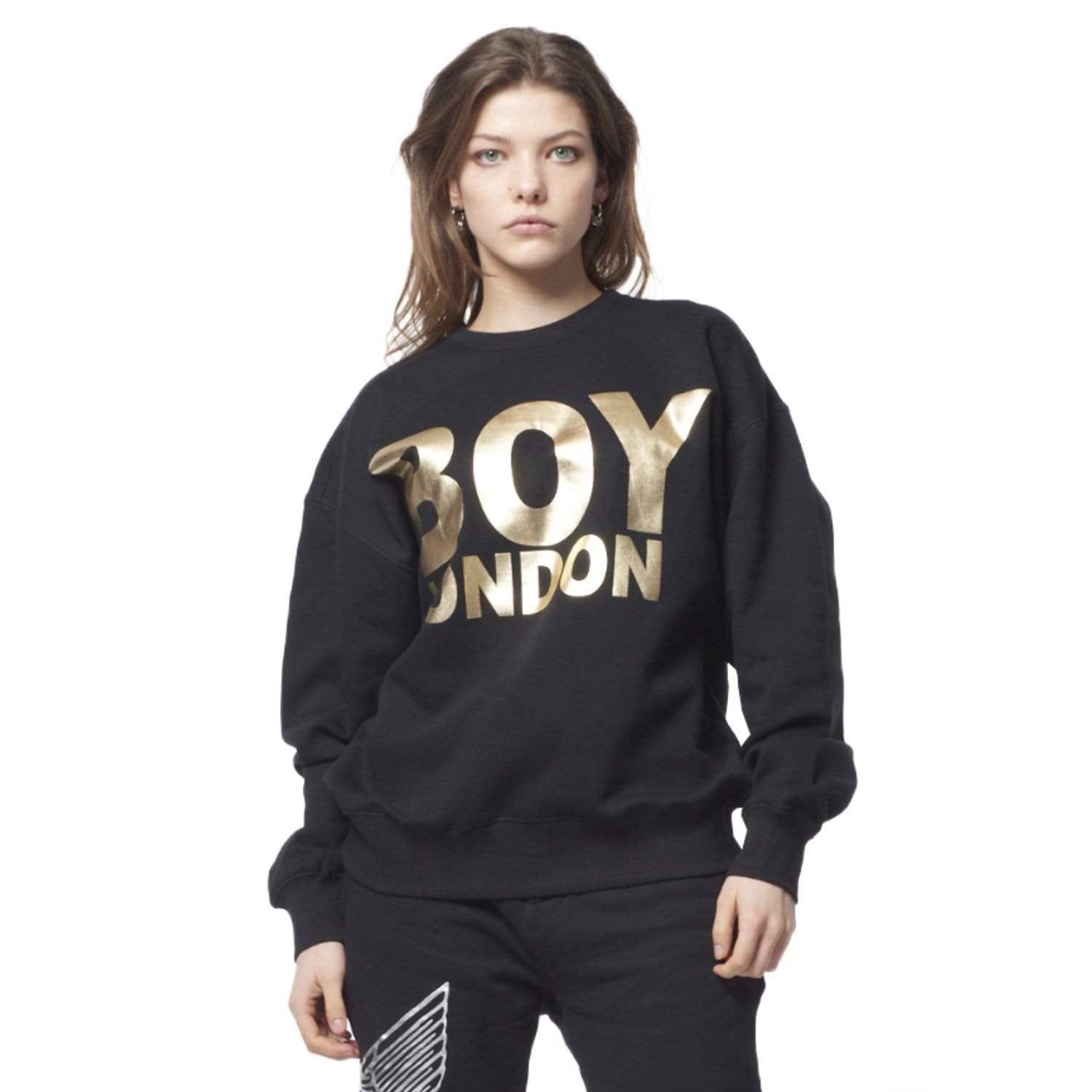 Image of BOY LONDON SWEATSHIRT - BLACK/GOLD