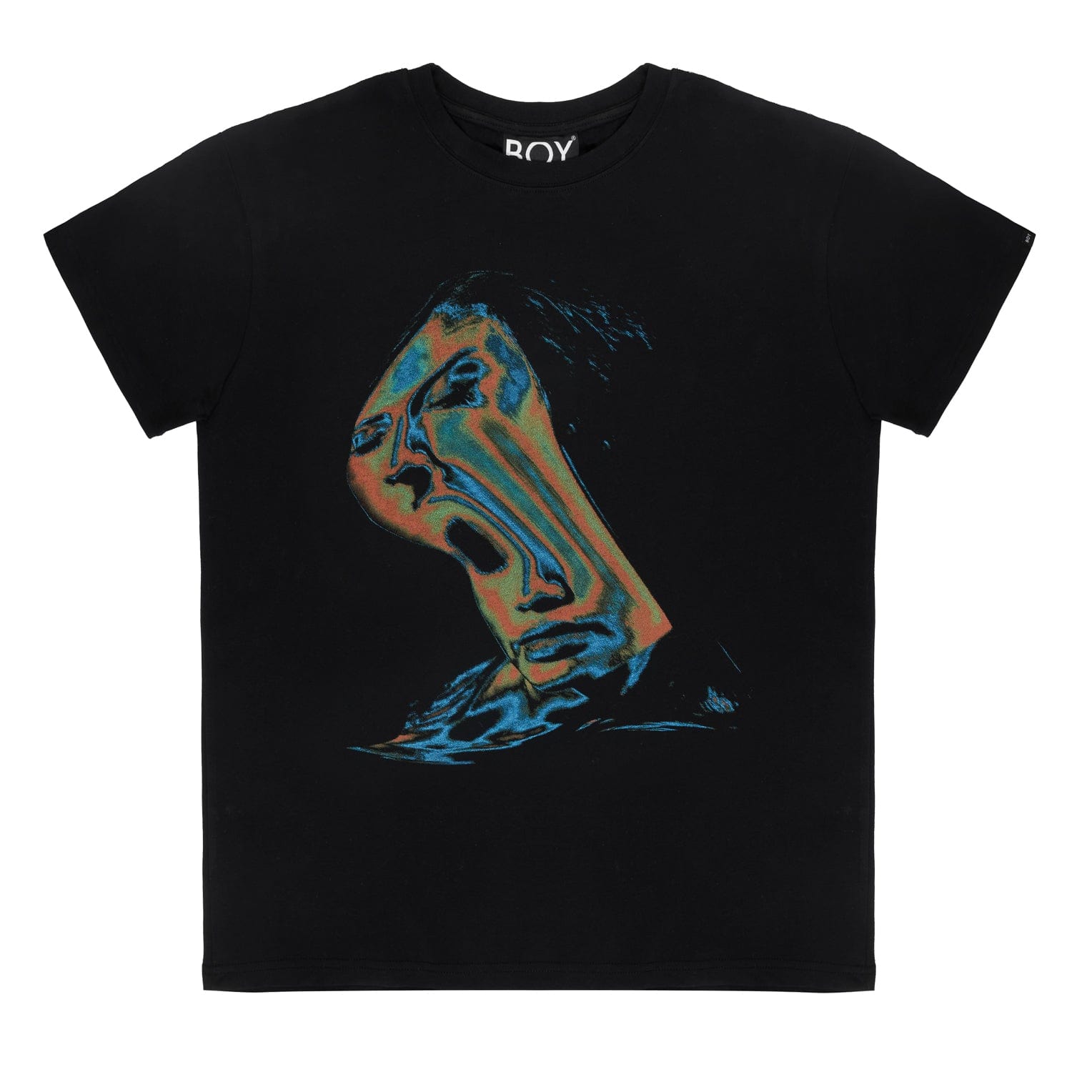 Image of WARPED SCREAM T-SHIRT - BLACK