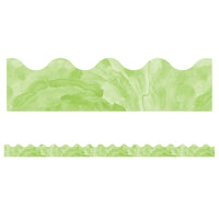 (6 Pk) Watercolor Green Scalloped Borders Celebrate Learning
