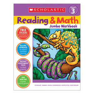 Reading & Math Jumbo Workbk Grade 3