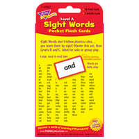 (3 Ea) Pocket Flash Cards Sight Words A
