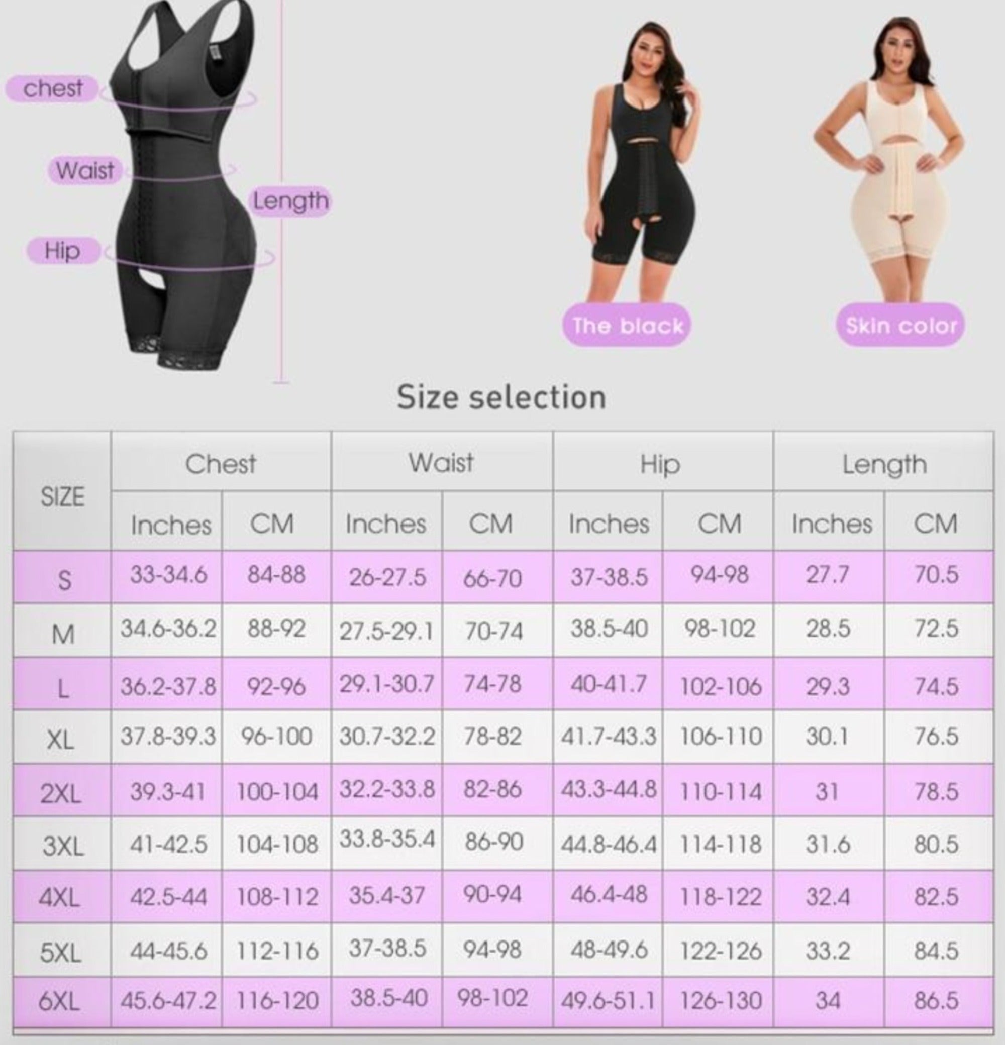 Women Full Body Shapewear With Snaps Ur Shapewear Liquidation Store Llc