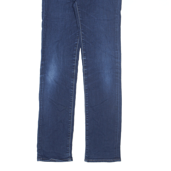 LEVI'S 714 Jeans Blue Denim Regular Straight Mens W25 L30 – Cerqular