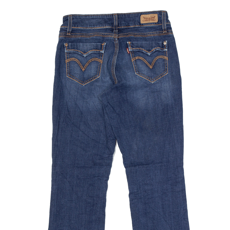 LEVI'S 529 curvy Jeans Blue Denim Regular Straight Stone Wash Womens W –  Cerqular