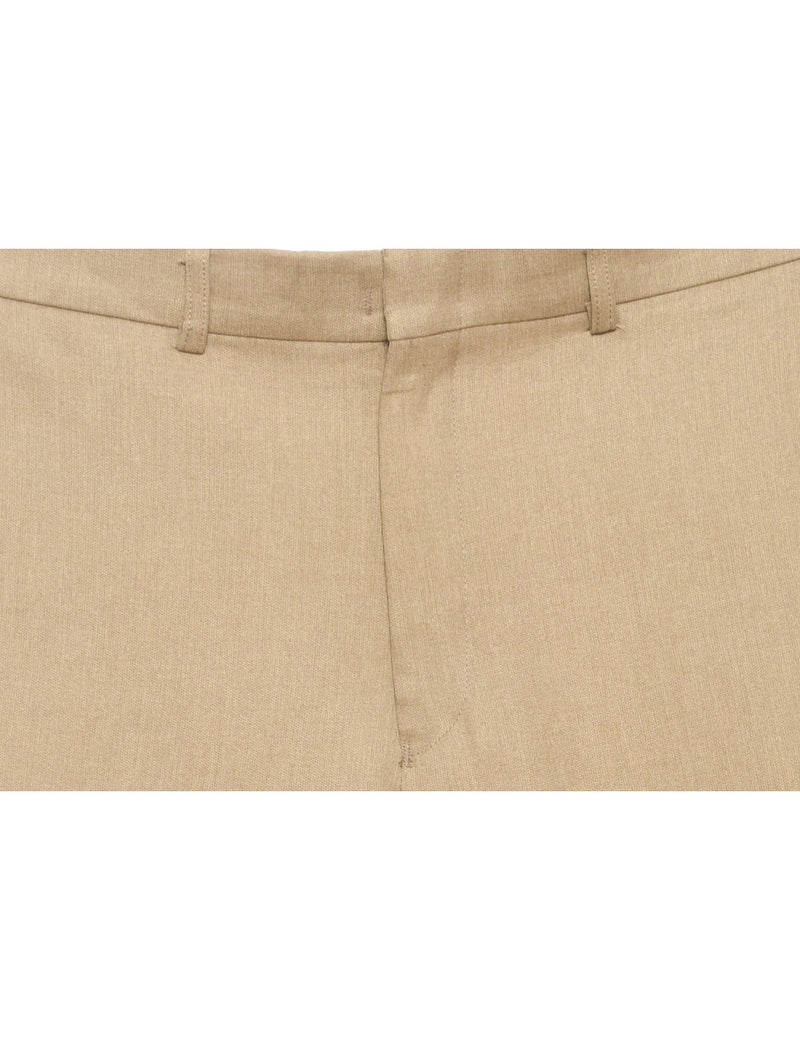 Beige Tapered Trousers - W32