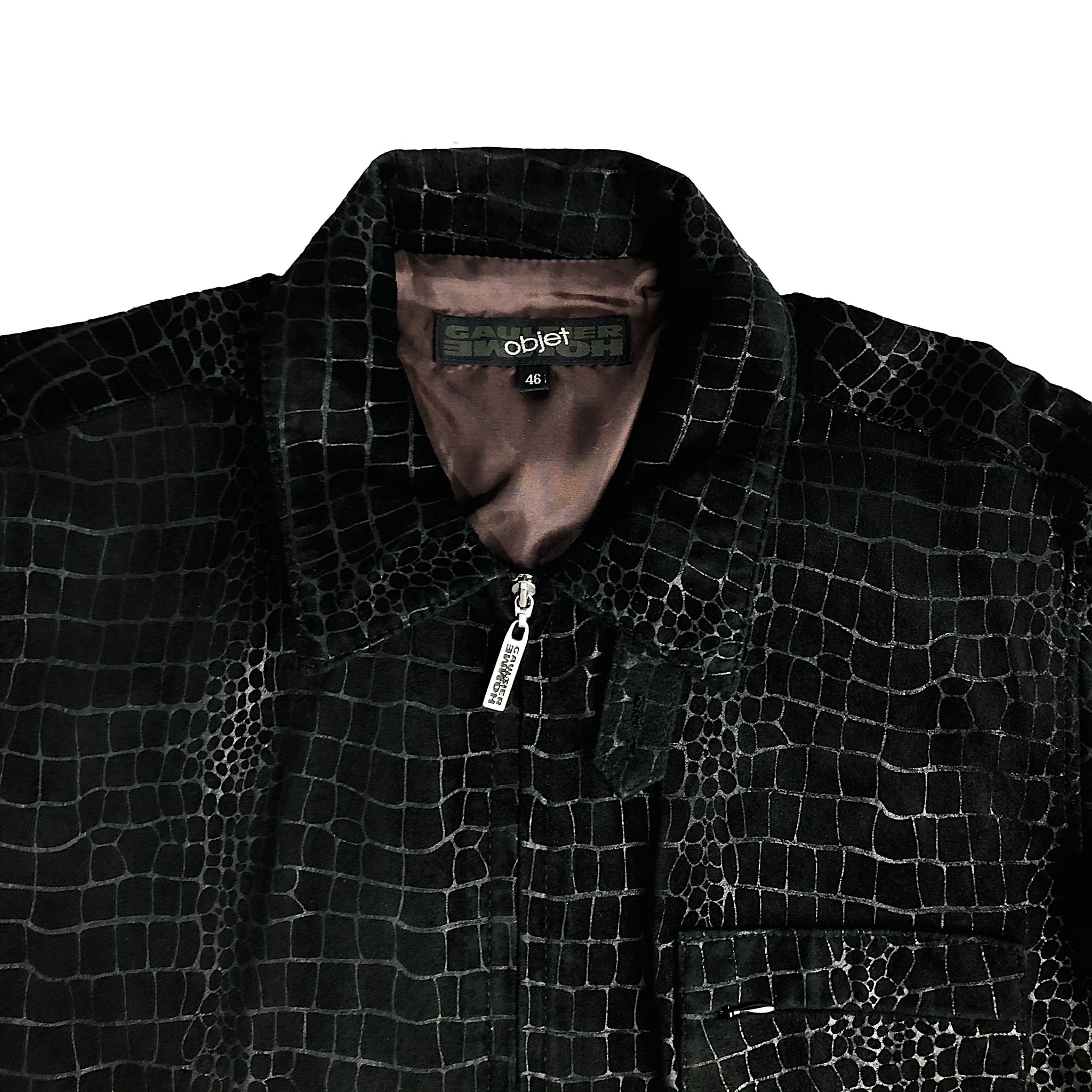 Jean Paul Gaultier Homme Objet - Crocodile Leather Jacket – upmob