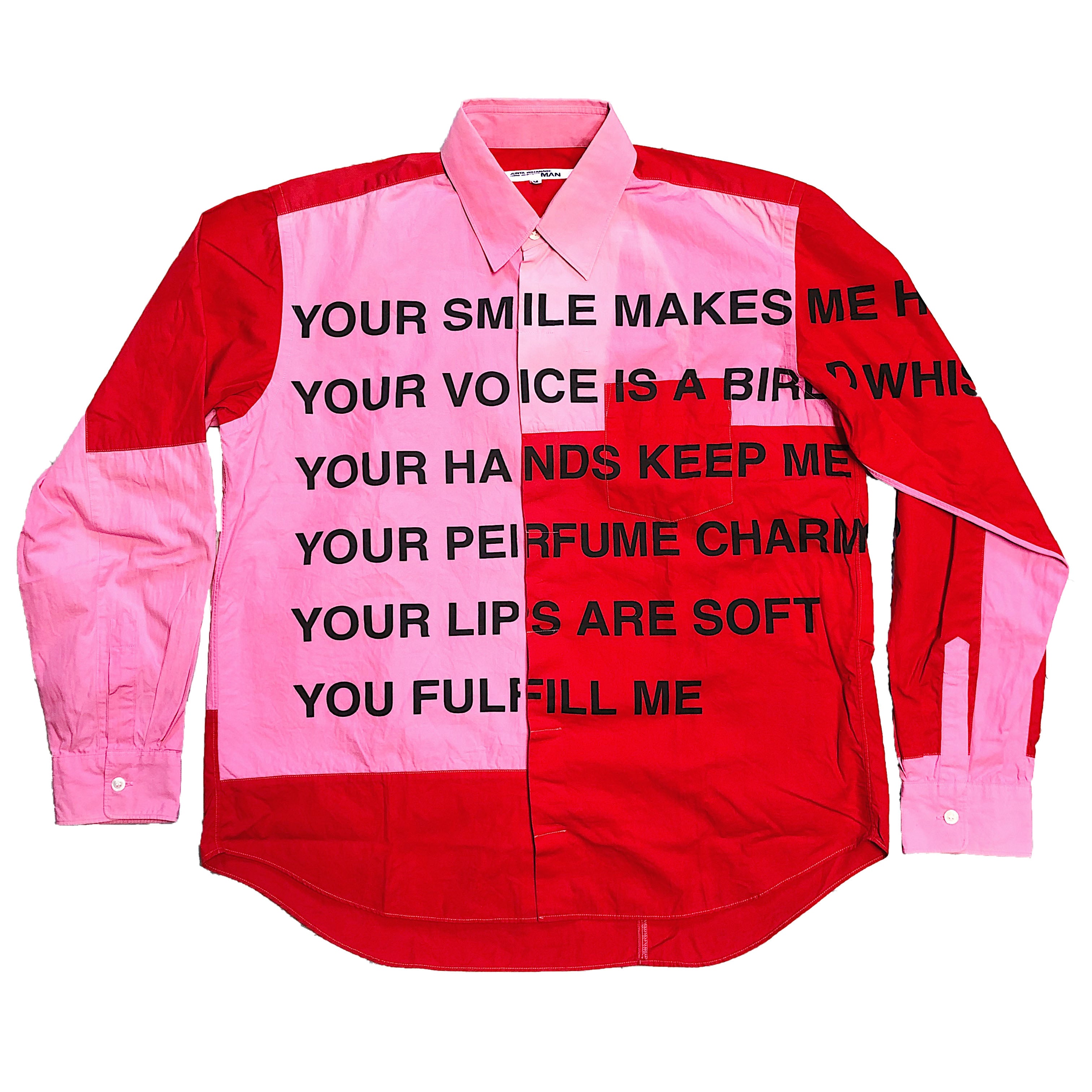 junya watanabe 02ss message poem shirt | labiela.com