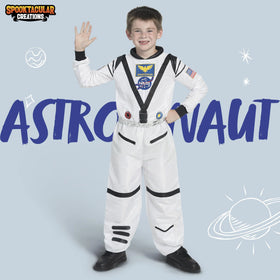 Astronaut Costume with Silver Stripes- SPOOKTACULAR