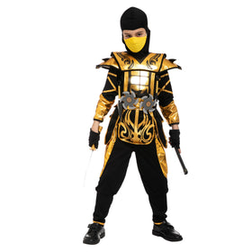 Silver Ninja Costume For Boys