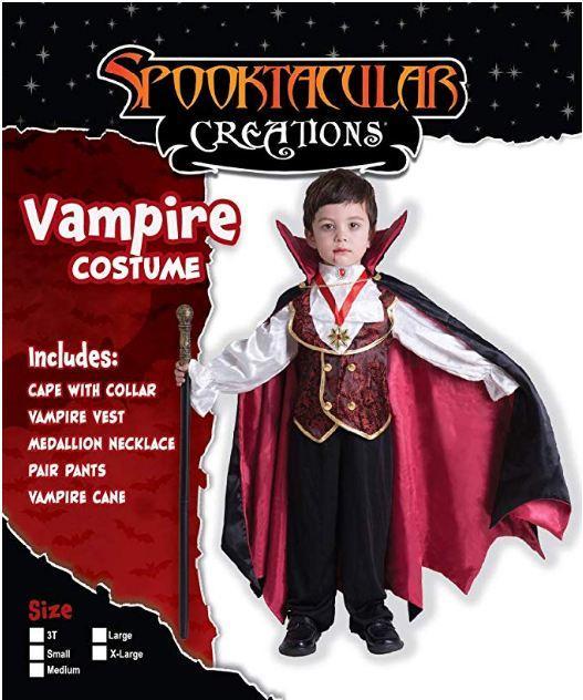 Gothic Vampire Costume Set Cosplay- Boys | Spooktacular Creations