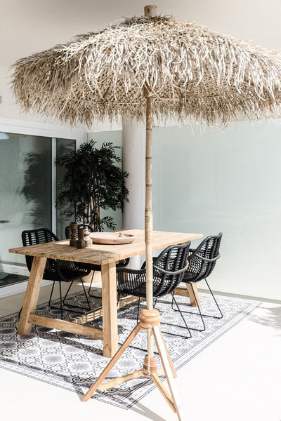 Outdoor Raffia furniture and decor - Benalmadena Higueron