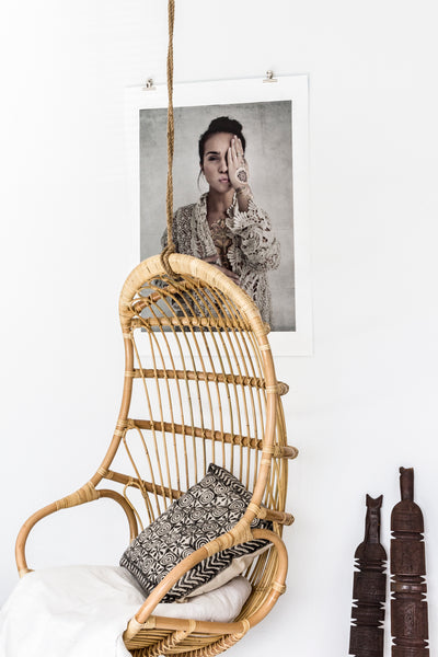 Rattan hanging chair is a must
