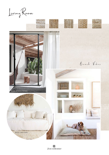 Interior design Mood Board Marbella Villa