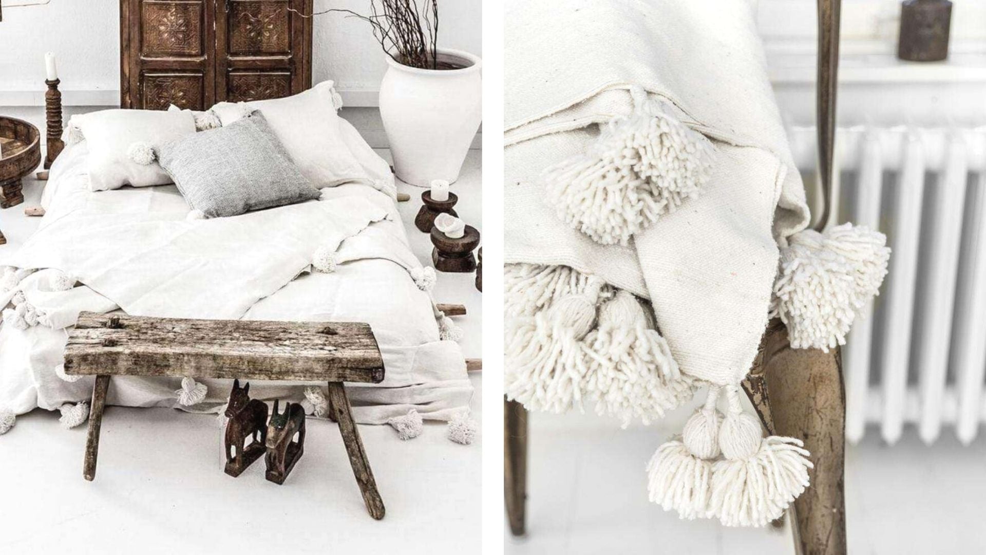 Zoco Home PomPom Blankets 