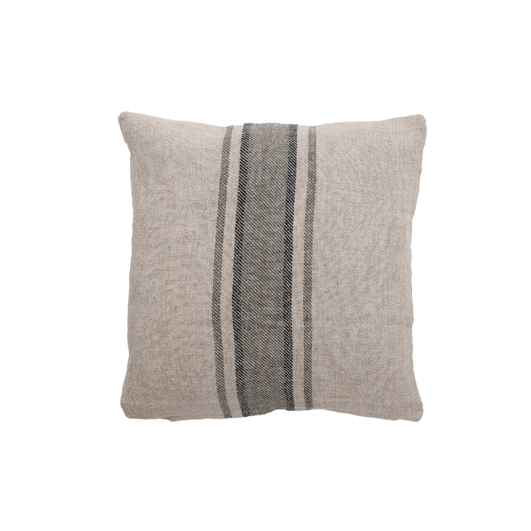 Tizza Linen Cushion Cover  Black 45x45 cm – Zoco Home